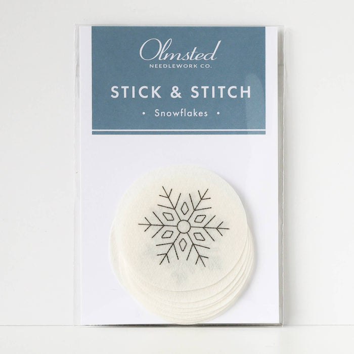 Snowflake Stick and Stitch Embroidery Patterns