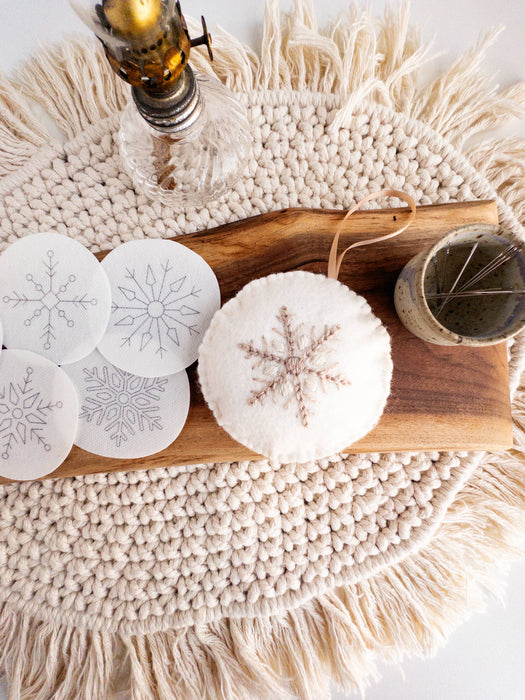 Snowflake Stick and Stitch Embroidery Patterns