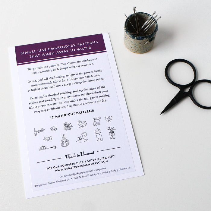 Halloween Stick and Stitch Embroidery Patterns
