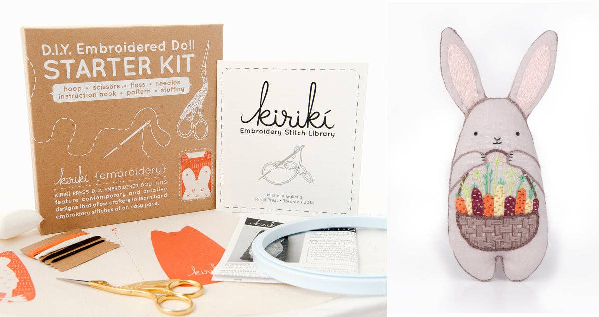 DIY Embroidered Doll Starter Kit