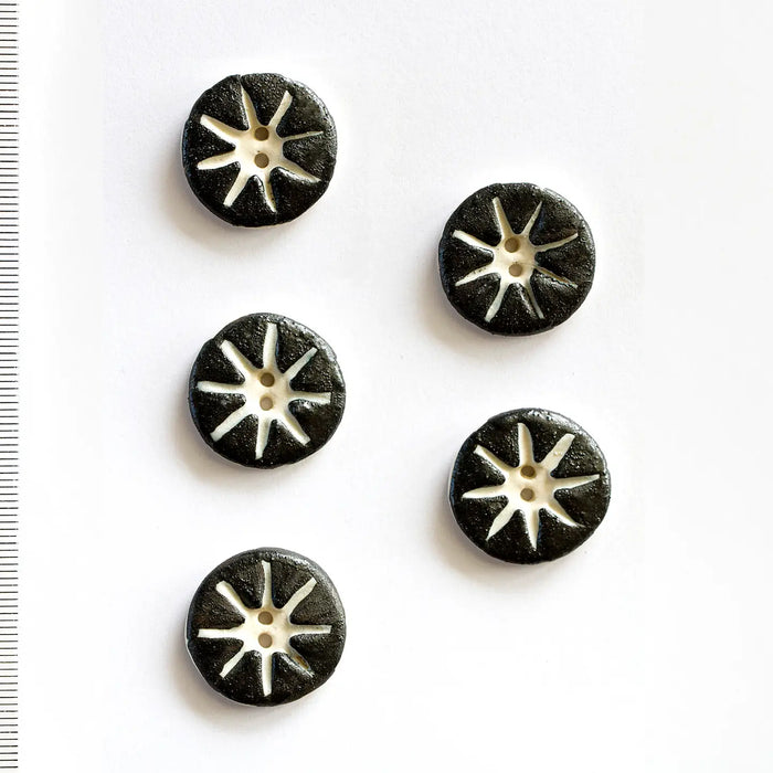 Ceramic Washable Buttons - Geometric Shapes