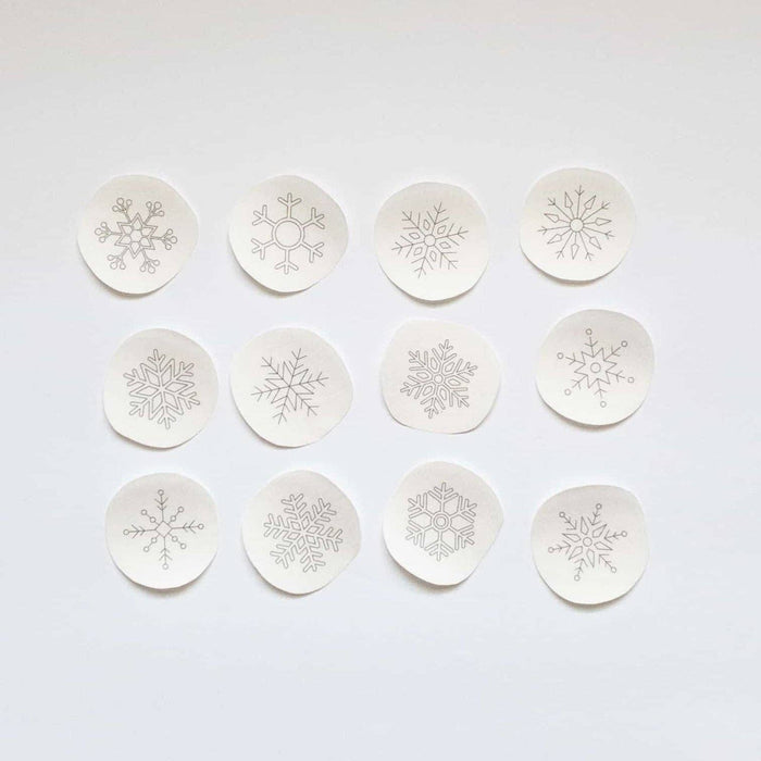 Snowflake Stick and Stitch Embroidery Patterns