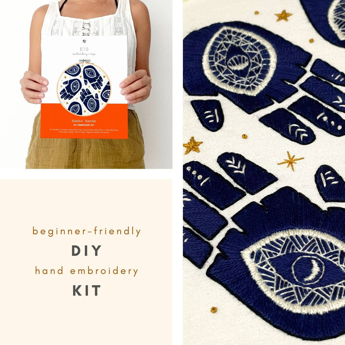 Hamsa Hands - embroidery kit