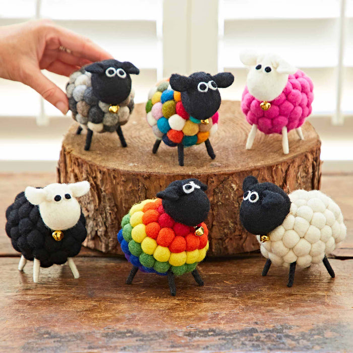 Felt Sheep Ornament - Handmade