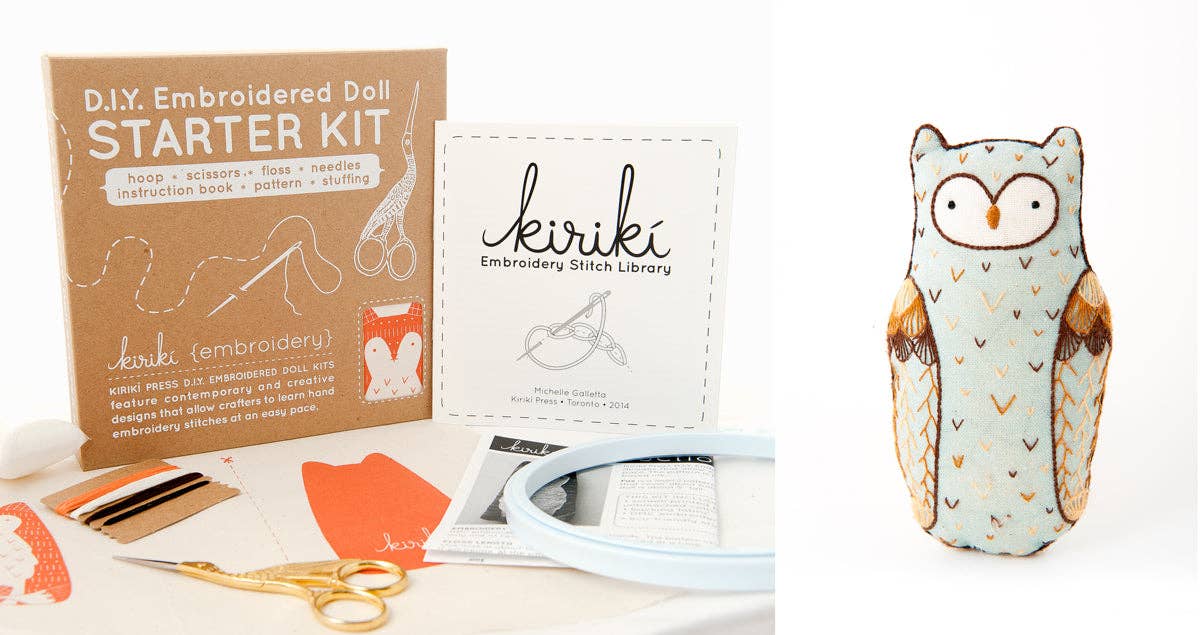 DIY Embroidered Doll Starter Kit