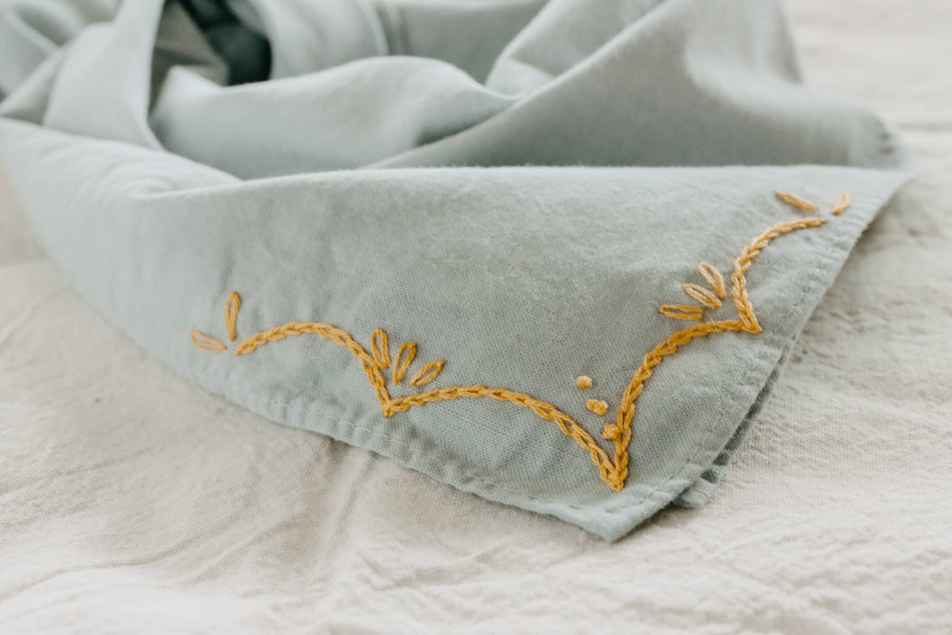 RODEO Cotton Bandana Hand Embroidered  & Hand Dyed 