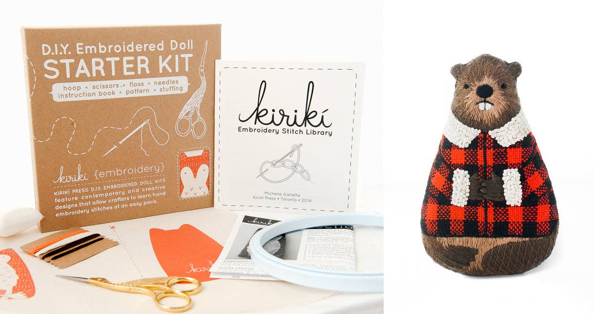 DIY Embroidered Doll Starter Kit