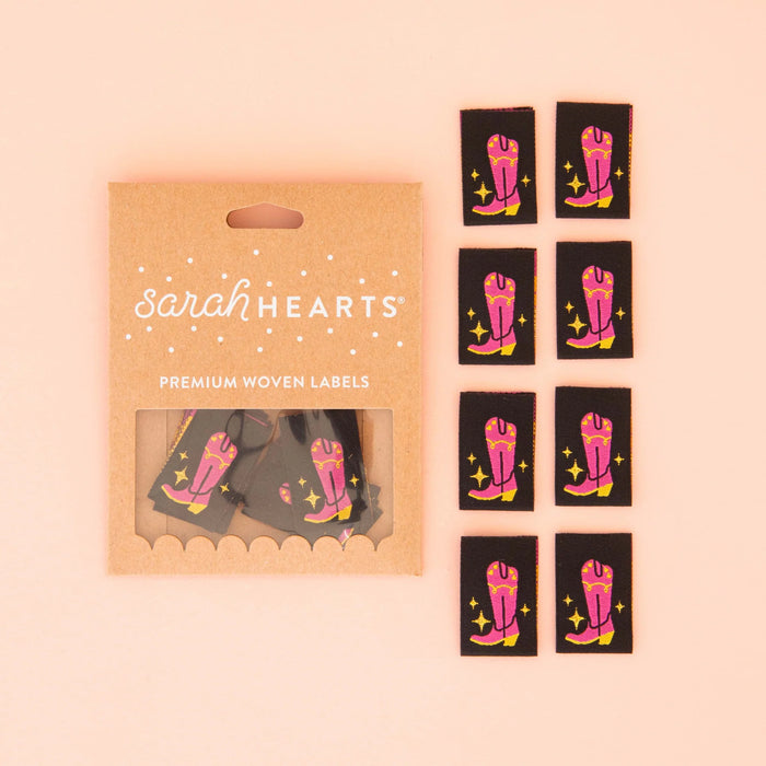 Sarah Hearts Woven Labels