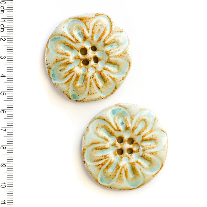 Ceramic Washable Buttons - Geometric Shapes