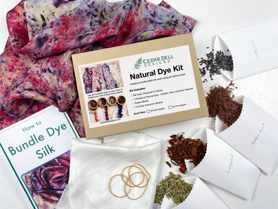Natural Dye Silk Scarf Kit