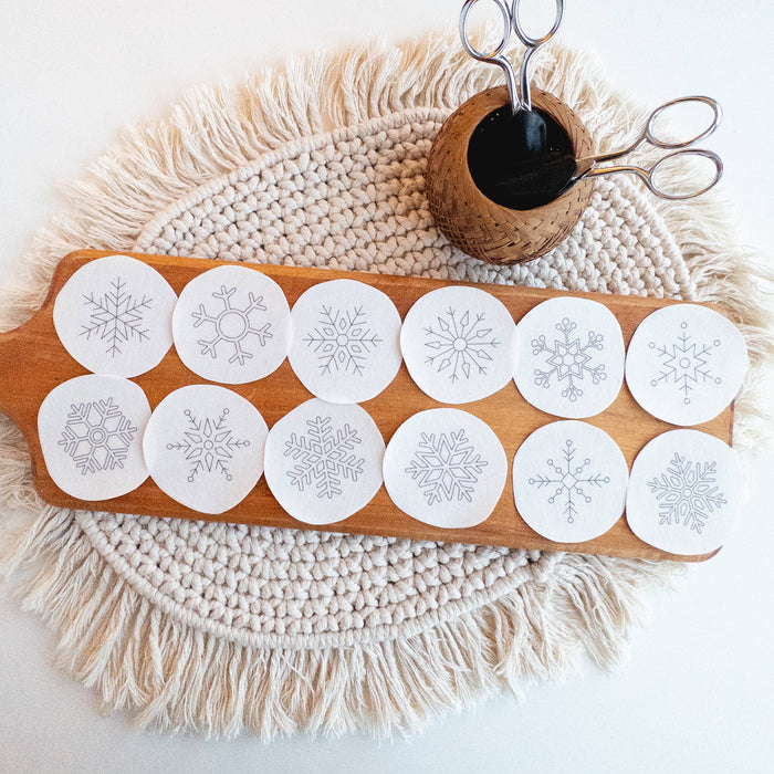 Snowflake Stick and Stitch Embroidery Patterns
