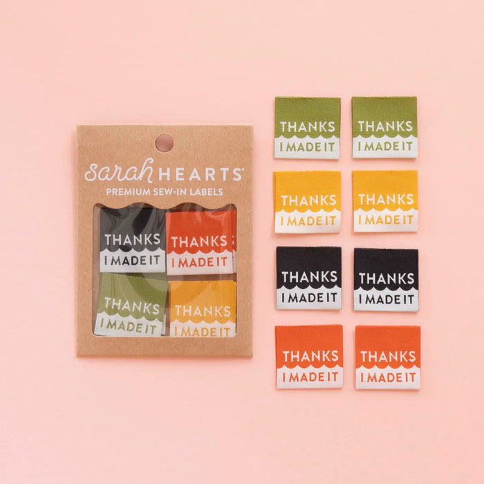 Sarah Hearts Woven Labels
