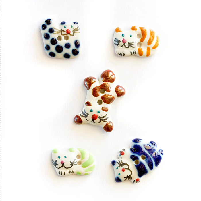 Ceramic Washable Buttons - Figural