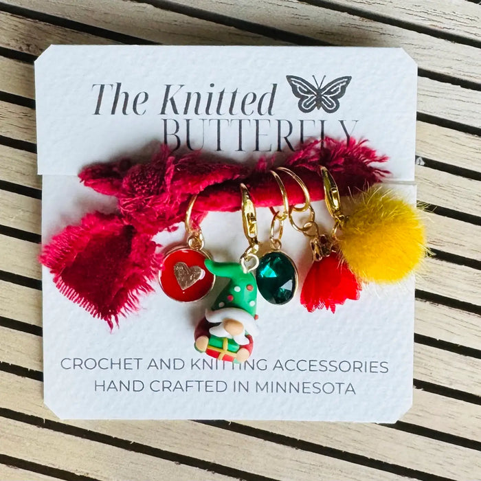 The Knitted Butterfly Holiday Stitch Marker Sets