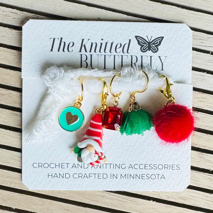 The Knitted Butterfly Holiday Stitch Marker Sets