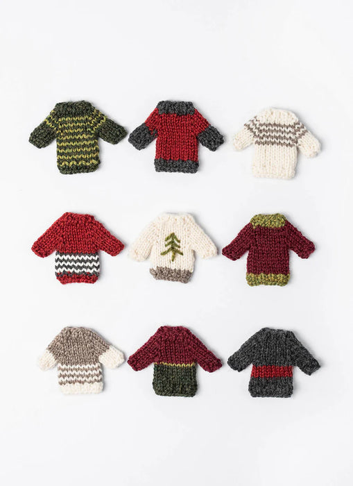 Knitting: Mini Holiday Makes - Tiny Sweaters (and hats, mitts, stockings, & scarves)