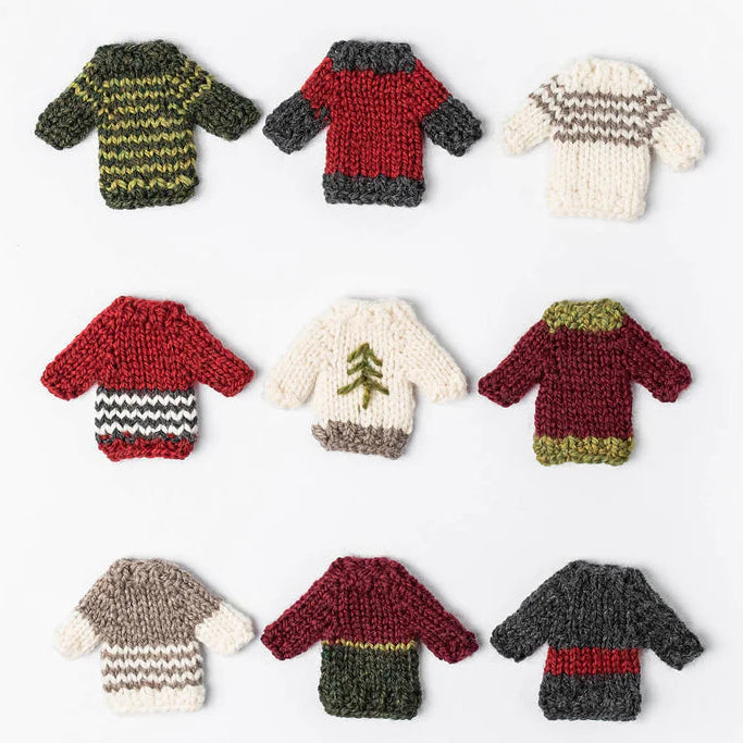 Mini Holiday Makes - Knit Tiny Sweaters (and hats, mitts, stockings, & scarves)