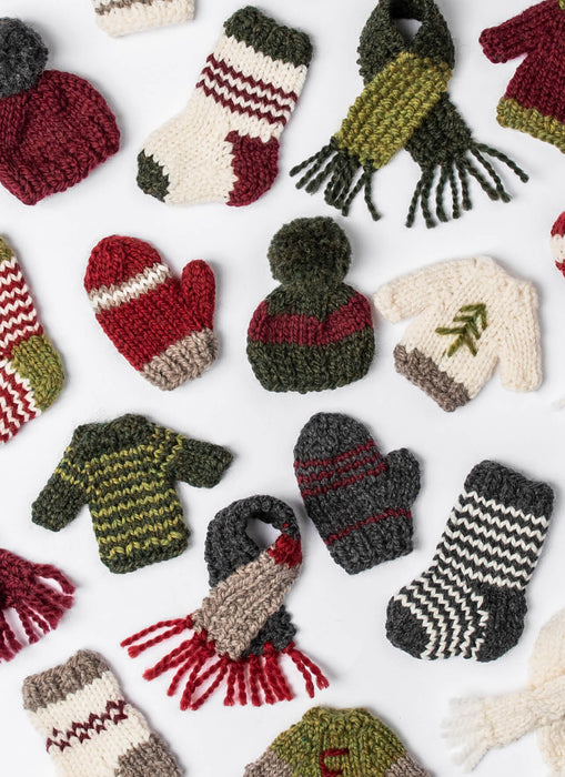 Knitting: Mini Holiday Makes - Tiny Sweaters (and hats, mitts, stockings, & scarves)