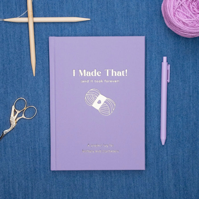 I Made That (and it took forever) Project Log for Knitters + Crocheters