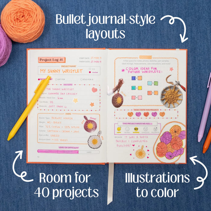 I Made That (and it took forever) Project Log for Knitters + Crocheters