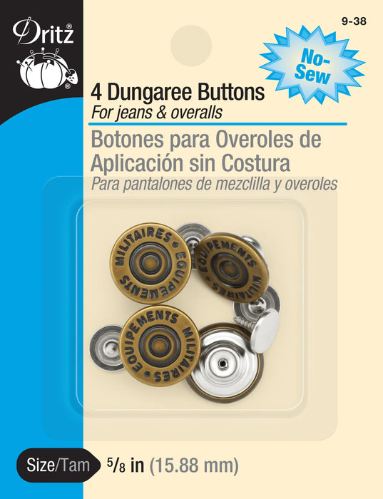 Dungaree Buttons 5/8"