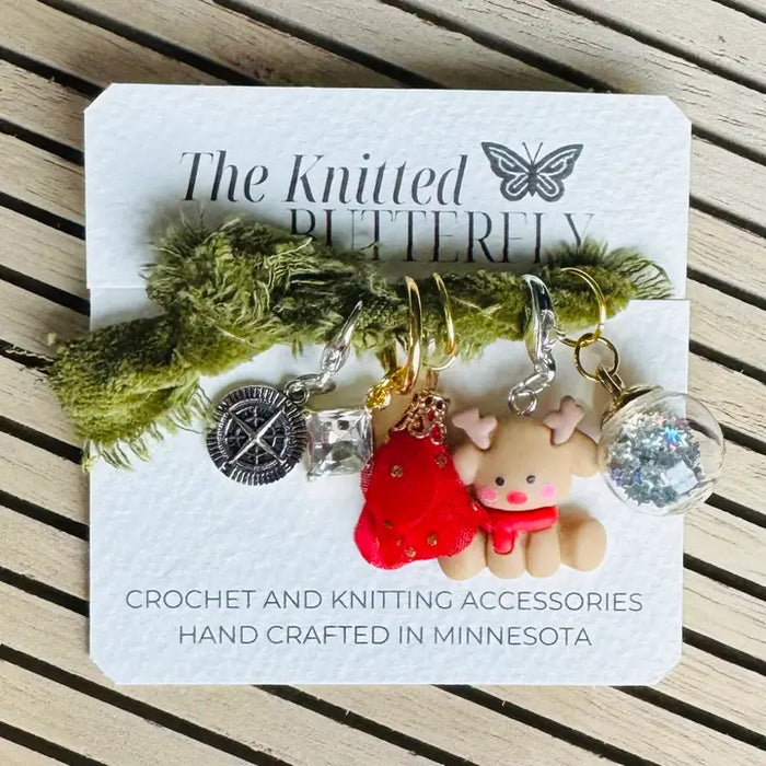 The Knitted Butterfly Holiday Stitch Marker Sets