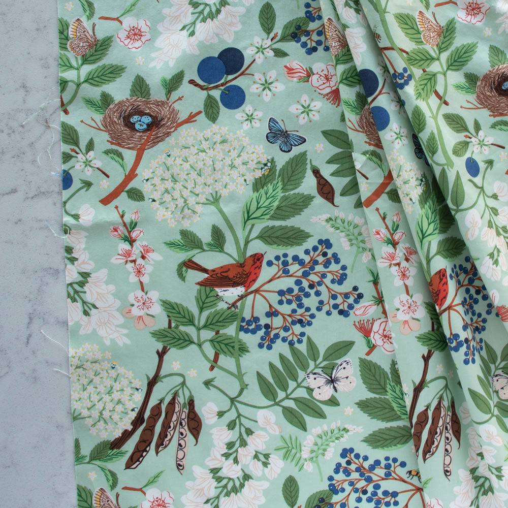 Flowering Trees organic cotton fabric by Birch Fabrics– Hacer Santa Fe