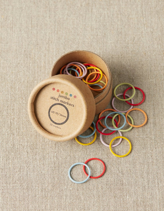 Colored Ring Stitch Markers - Small, Original and Jumbo